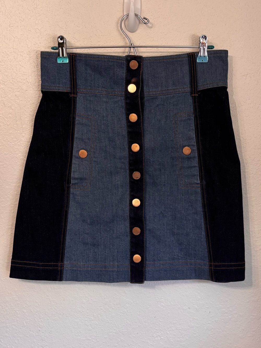 Alice McCall 2 Tone Snap Mini Skirt Size 8